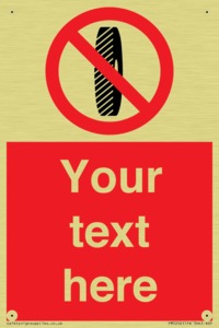 Custom Do Not Change Grinding Wheel Sign